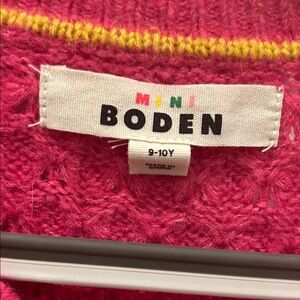 Mini Boden Vibrant Pink Knitwear